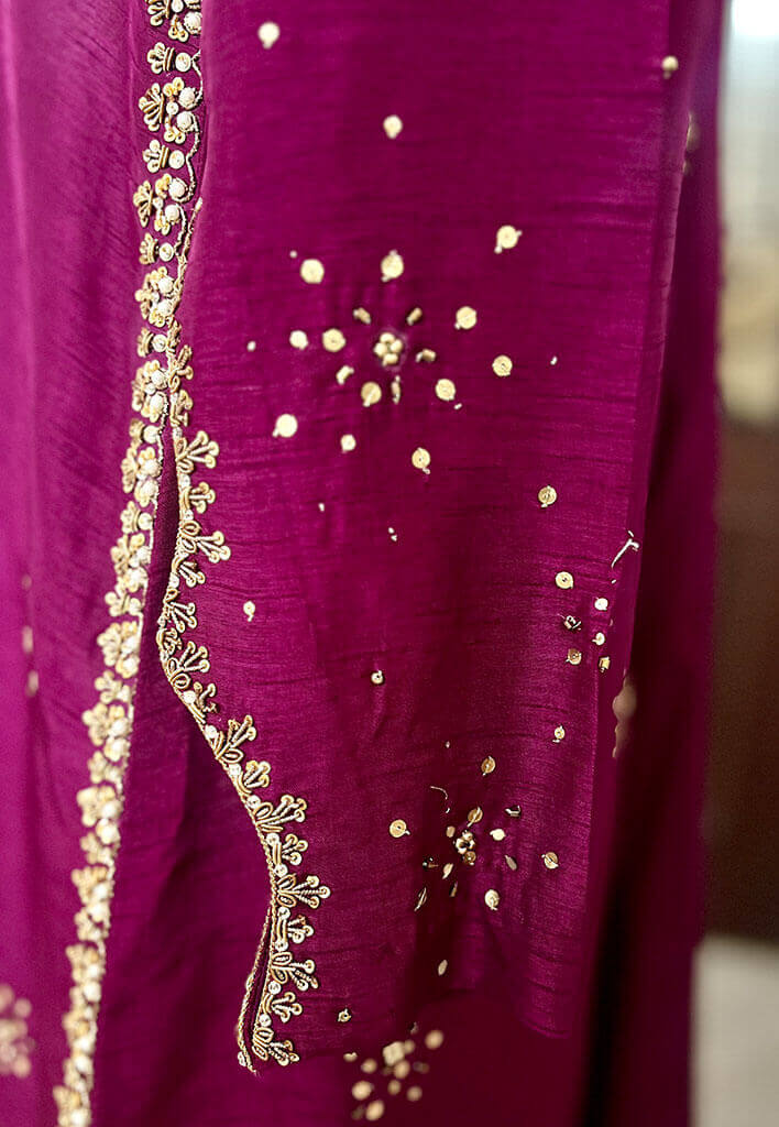 Aylee-with-Crushed-Dhaka-Pants-and-Dupatta-Plum-Image-Four