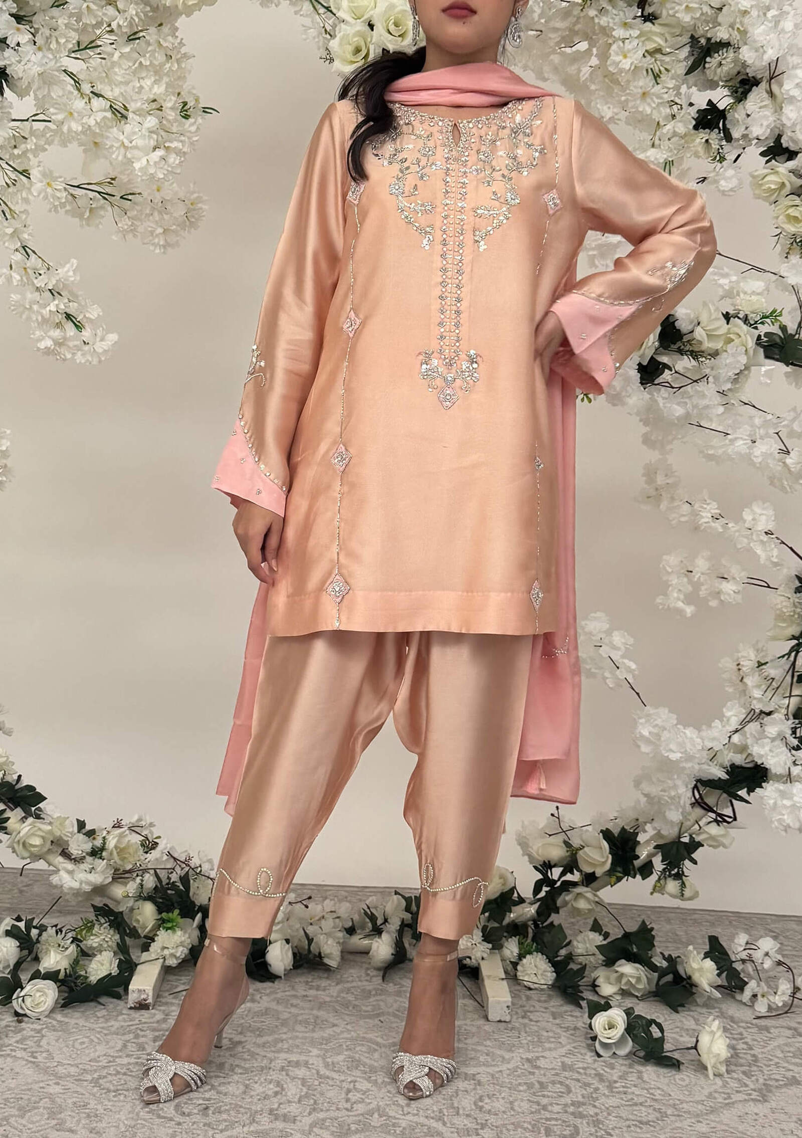 Lima with Shalwar &amp; Dupatta (A) Image One