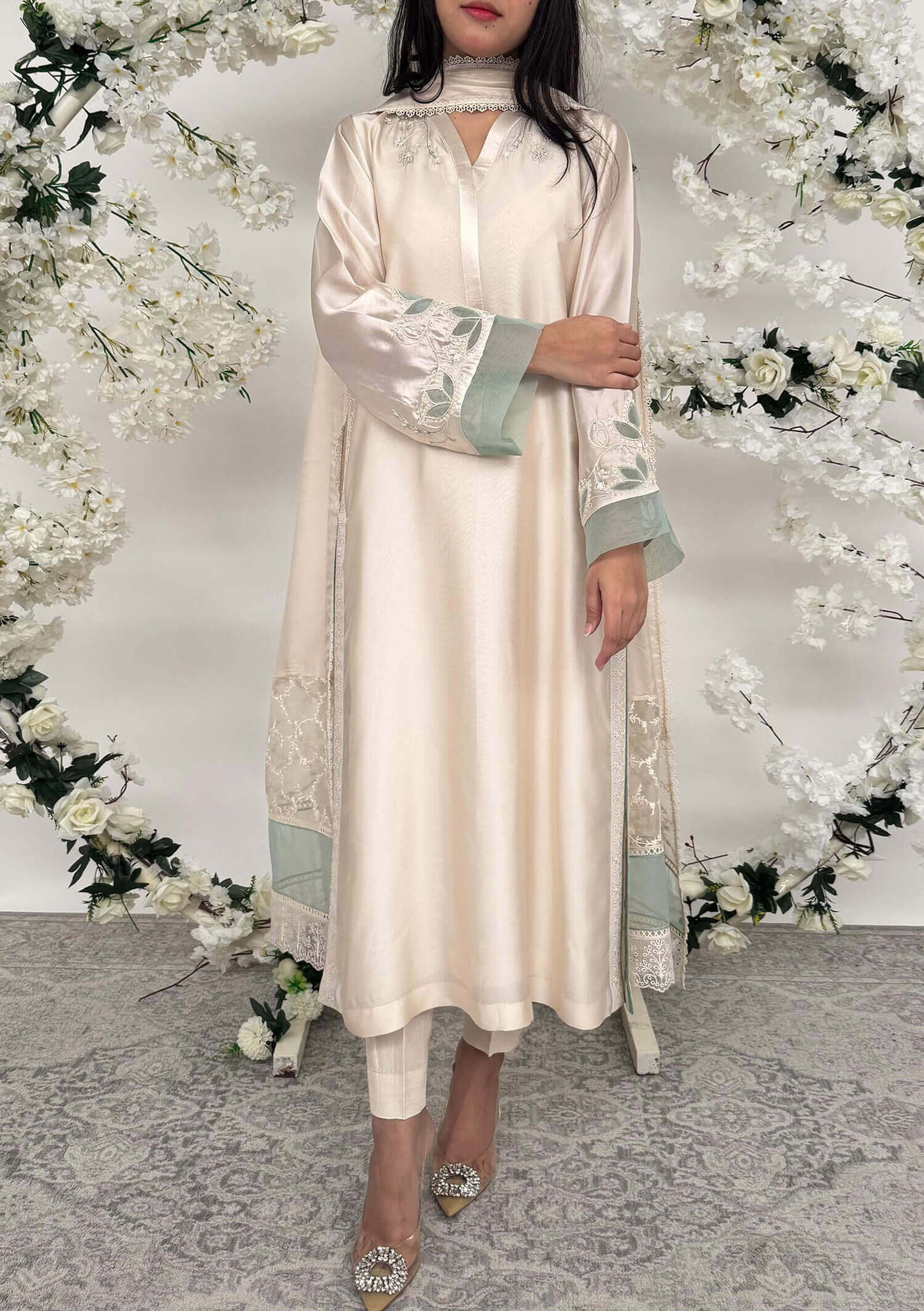 Reem with Pants &amp; Dupatta Image One