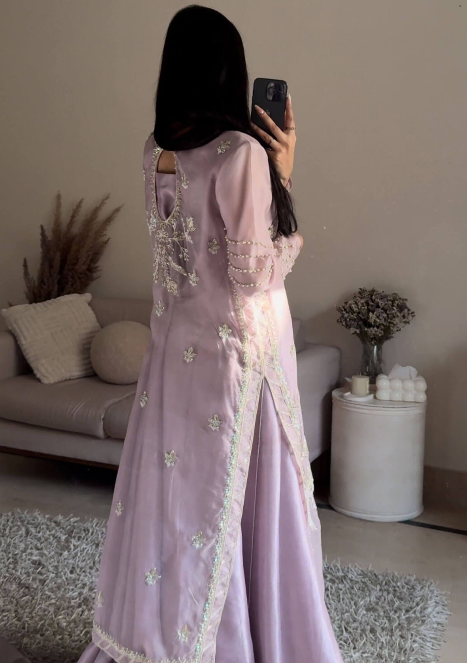 Zerminay-with-Gown-&amp;-Dupatta-Image-One