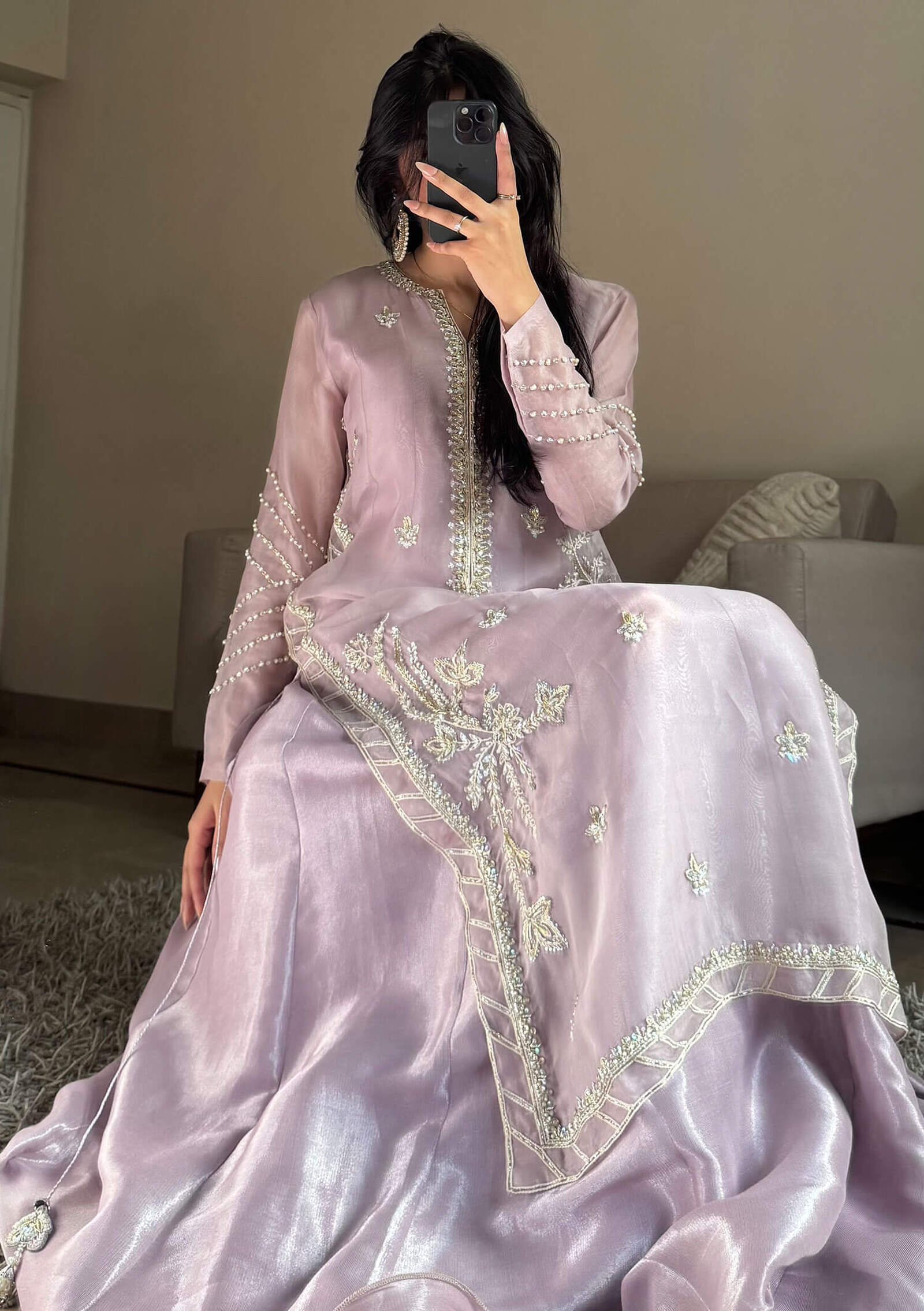 Zerminay-with-Gown-&amp;-Dupatta-Image-Three
