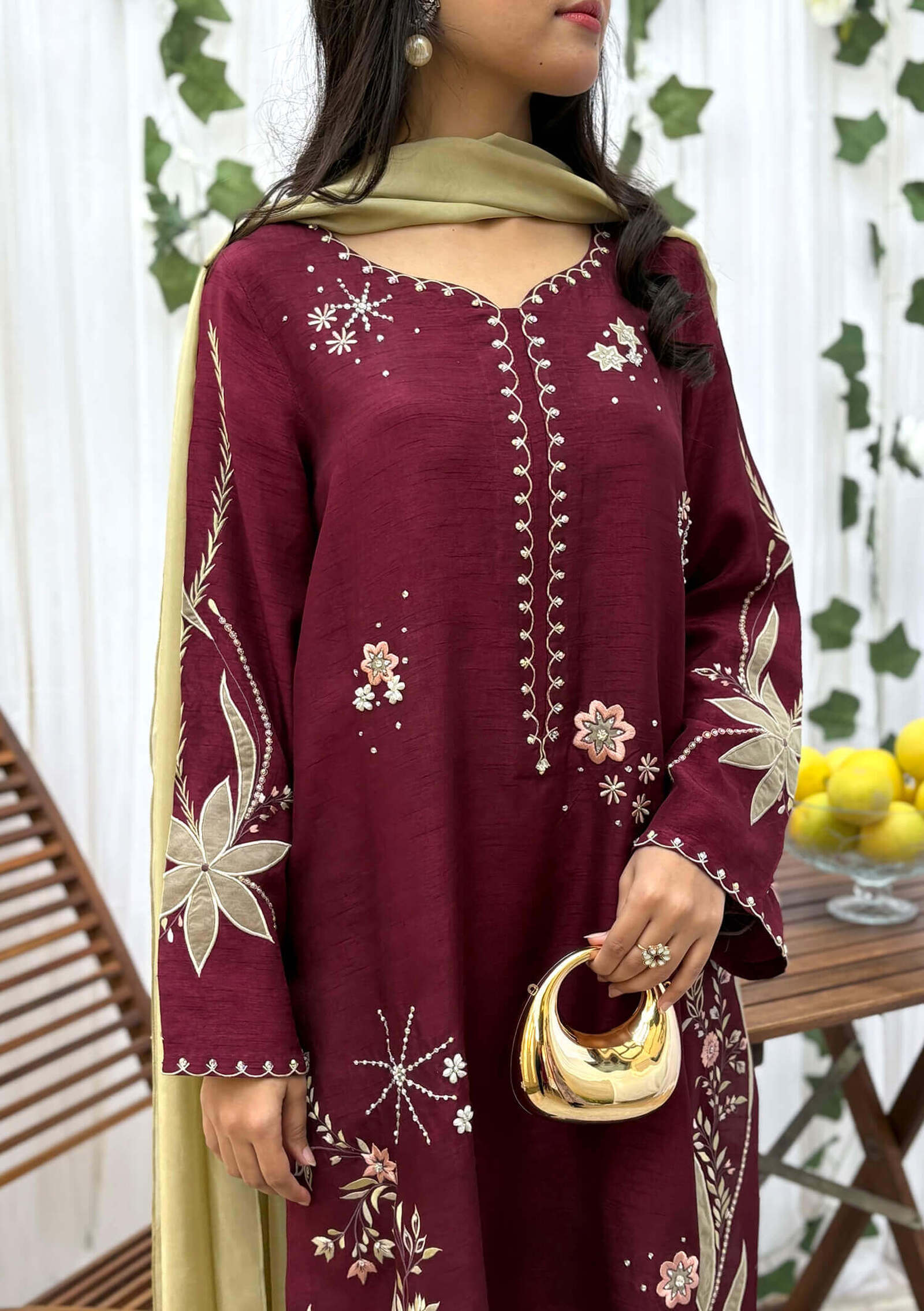 Gigi-Kaftan-Shirt-with-Pants-&-Dupatta-Image-Five